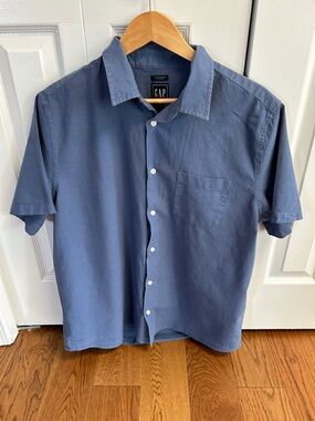 Men’s Large Cotton and Linen Shirt